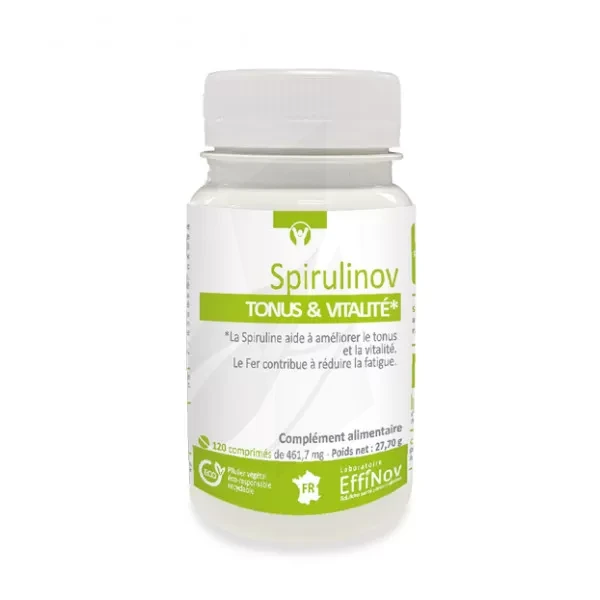 EFFINOV NUTRITION SPIRULINOV TONUS ET VITALITE B120 COMPRIMES