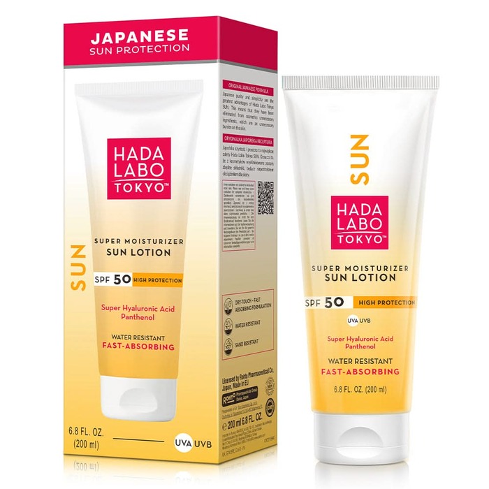 HADA LABO TOKYO SUPER MOISTURIZER SUN LOTION SPF50 200ML