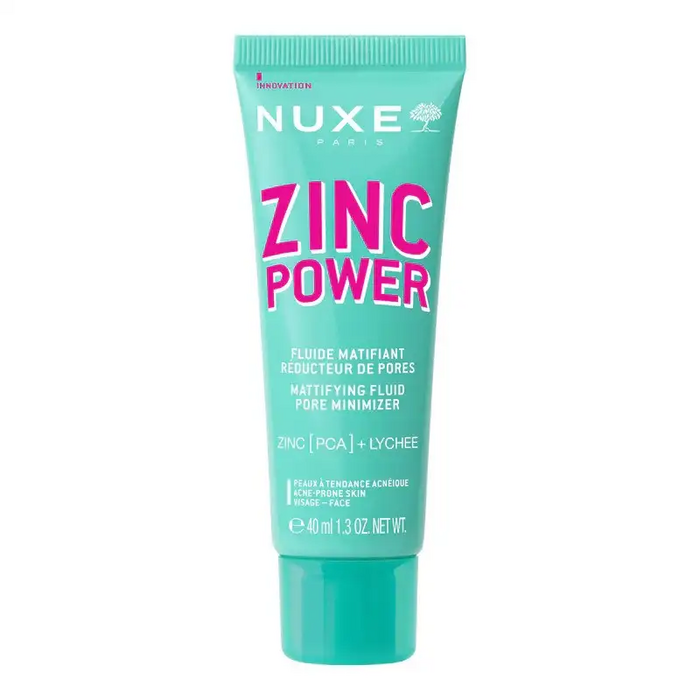 NUXE ZINC POWER FLUIDE MATIFIANT REDUCTEUR DE PORES ZINC PCA + LYCHEE 40ML